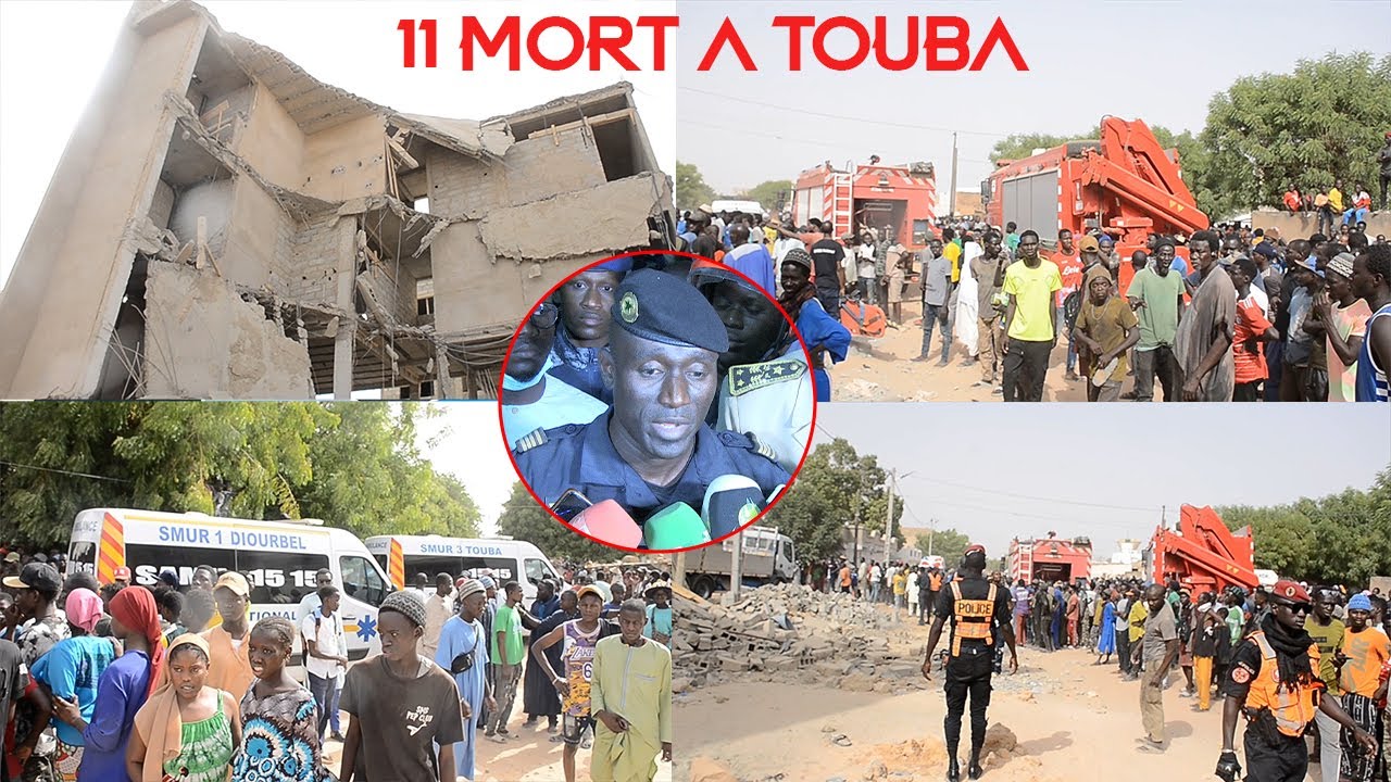 TOUBA -Effondrement d’un immeuble en reconstruction à Touba: 11 morts déjà enregistrés … Plusieurs..