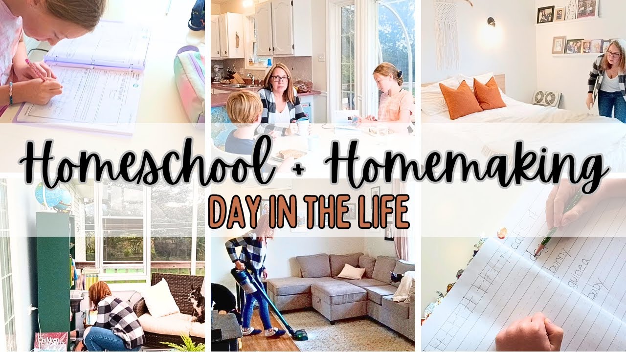 HOMESCHOOL + HOMEMAKING! FALL DAY IN THE LIFE (2023)