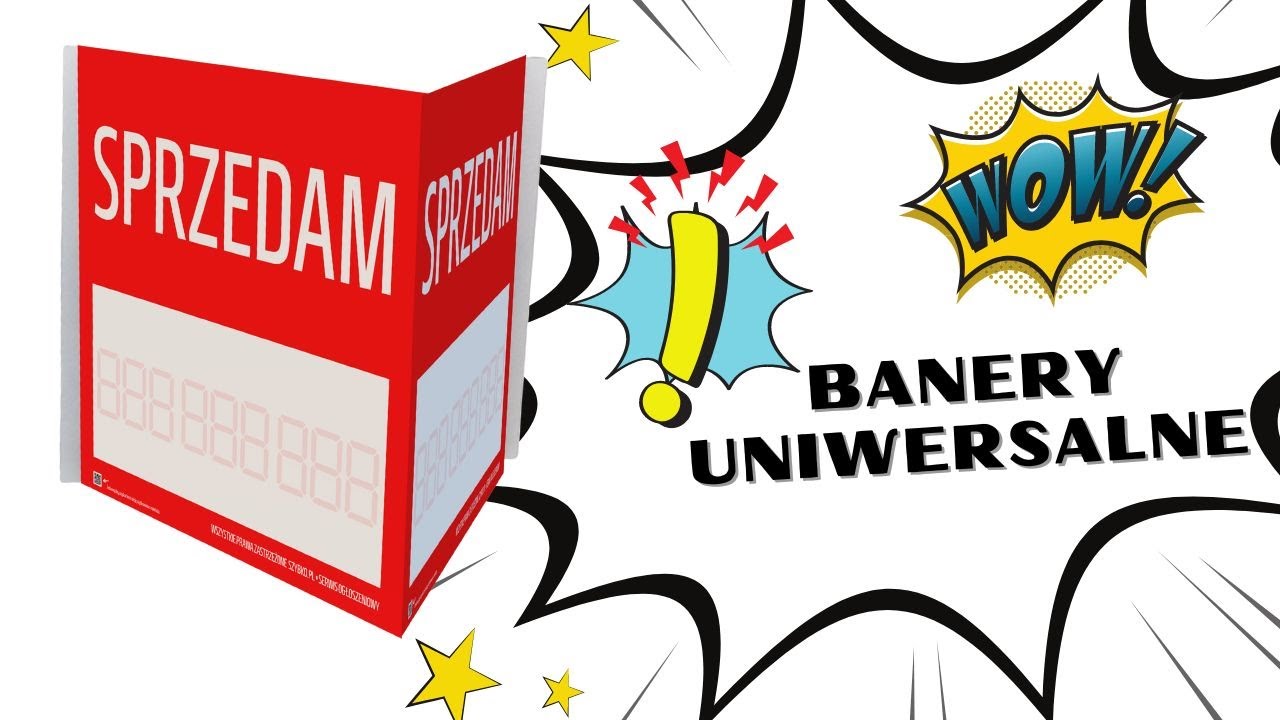 Uniwersalne banery reklamowe 3D niezbędne przy sprzedaży nieruchomości.
