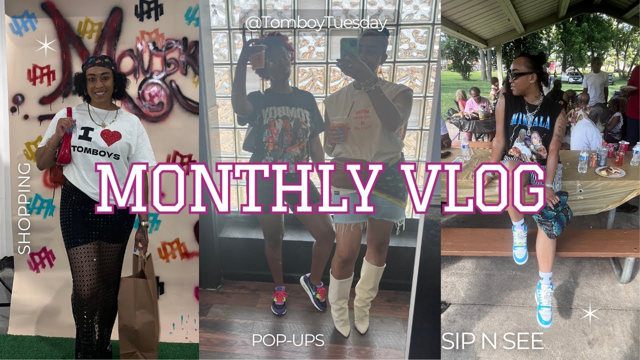 MONTHLY VLOG: POPUPS | SIP N SEE | SHOPPING