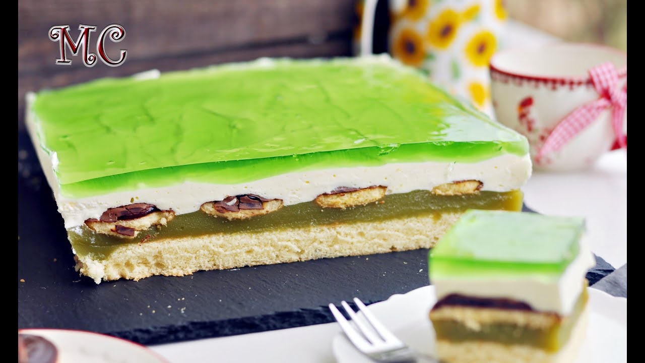 Ciasto Shrek z delicjami i sokiem owocowym – PRZEPIS – Mała Cukierenka