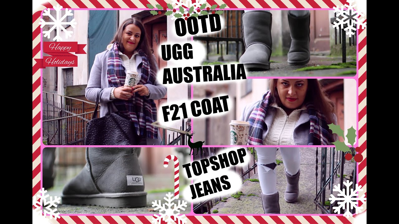 Ugg Australia Classic, Topshop jeans & Forever21 Coat in Winter OOTD