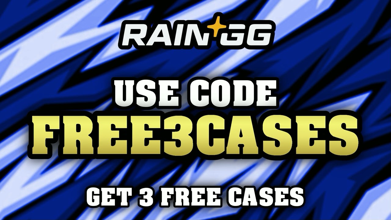 Rain.gg 3 FREE CASES Promo Code 2025 🎁💸 | Use Code FREE3CASES for Rain GG Free Case + Bonus!