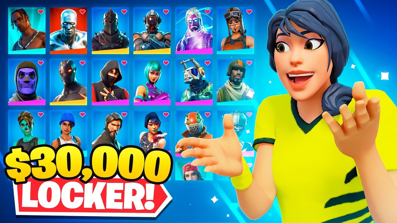 Our $30,000 Fortnite Locker Tour
