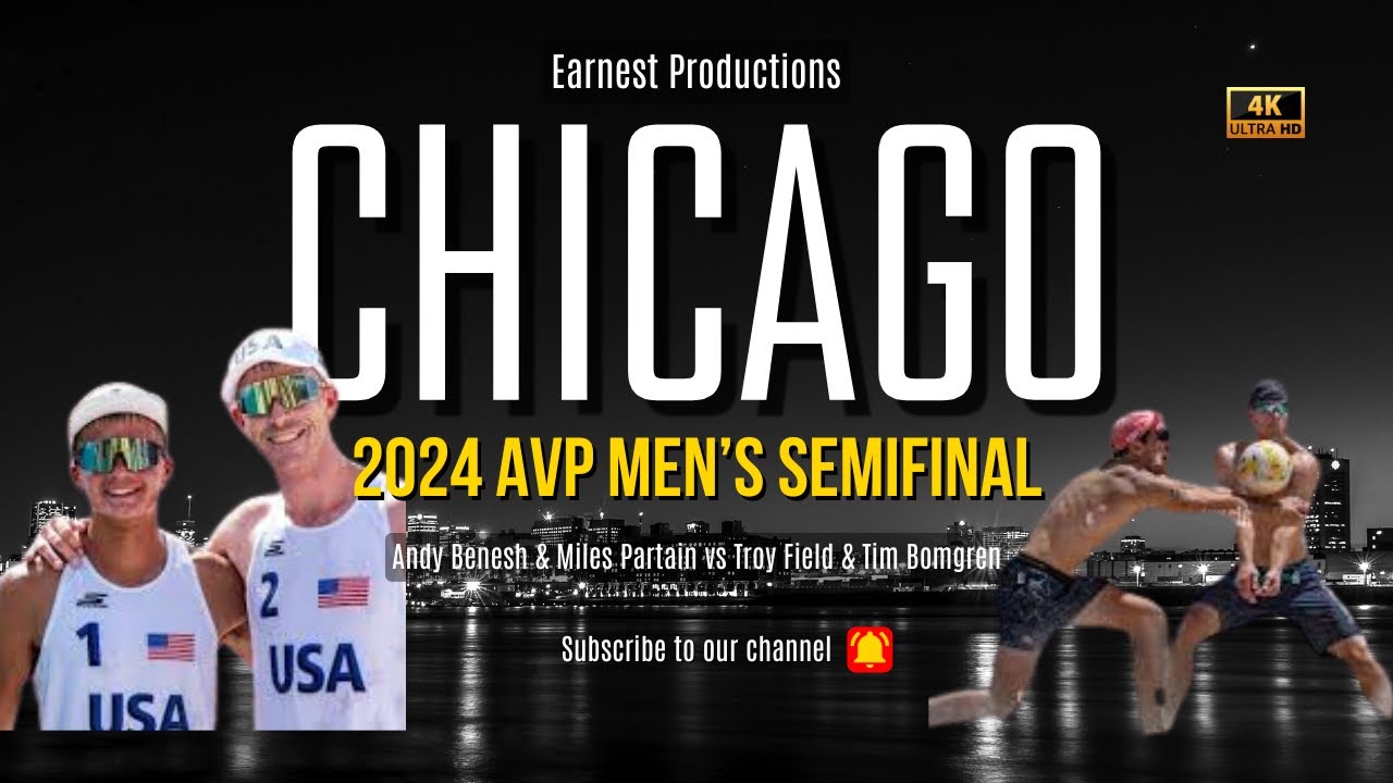 Benesh/Partain vs Field/Bomgren 2024 AVP Chicago Men's Semifinal