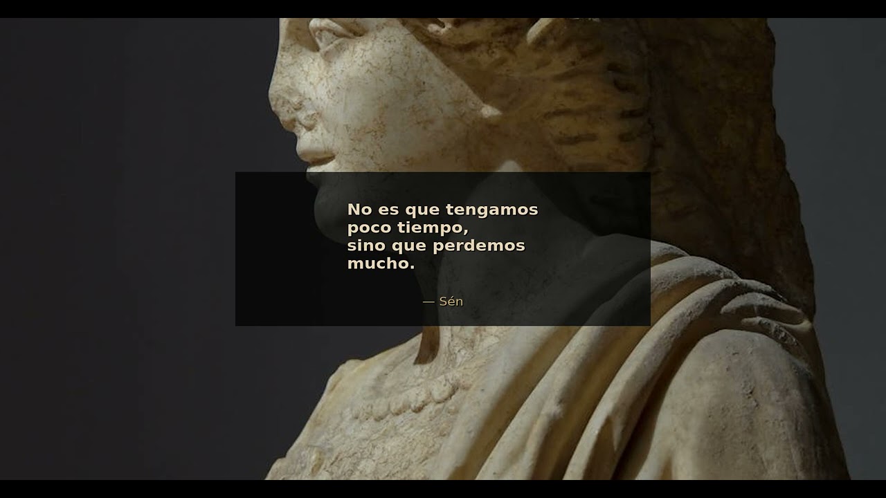 No es que tengamos poco tiempo, sino que perdemos mucho. - Séneca | Disciplina Estoica