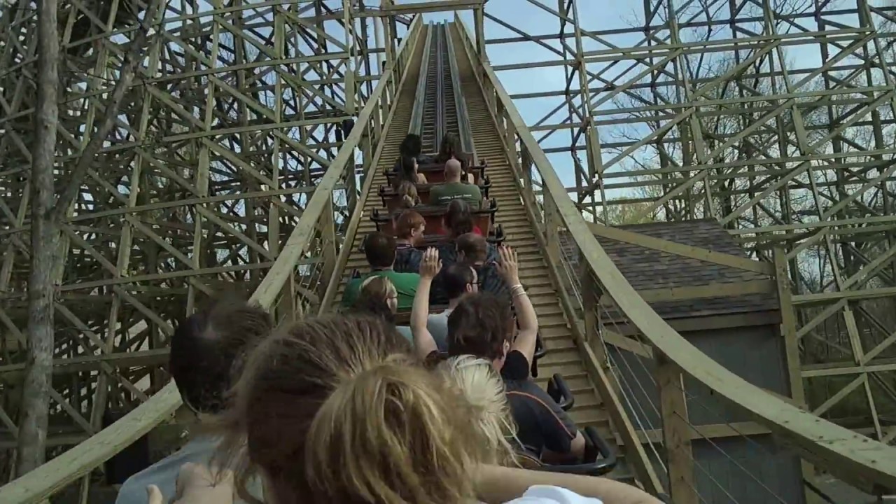 Mystic Timbers Back Seat POV 2017 FULL HD Kings Island