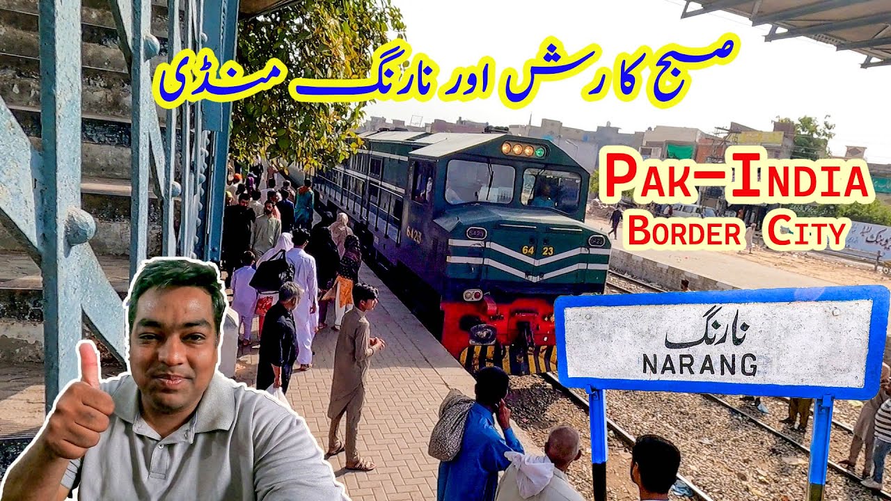 Busy Morning At Narang Railway Station | Exploring Famous Narang Mandi Bazar