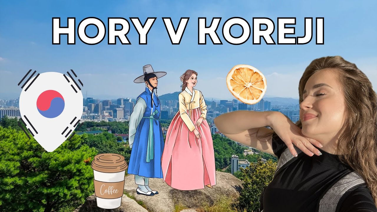 V&yacute;&scaron;lap na Inwangsan v centru Seoulu - pomerančov&aacute; k&aacute;va, př&iacute;roda a hory ☕️⛰️ | Eli&scaron;ka 🇰🇷#korea #vlog