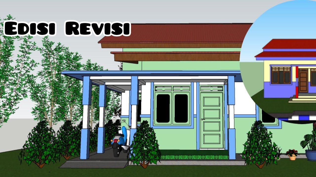 Buat Yang Cari Desain Rumah 3 Kamar Tidur | Ada parkiran motor | Edisi Revisi