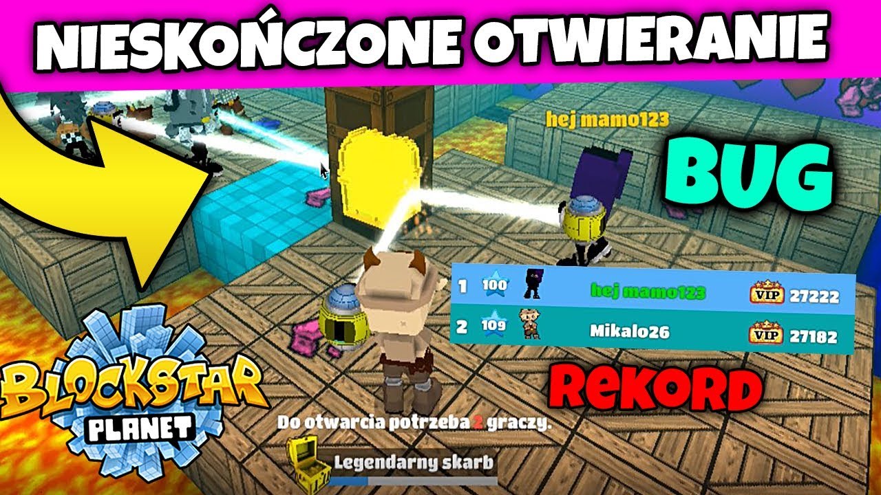 JAK OTWIERAĆ CAŁY CZAS SKARB? Kopanie na BlockStarPlanet!