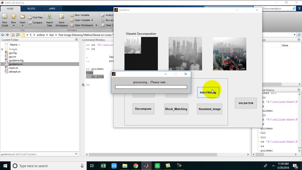 Image Dehazing using Matlab