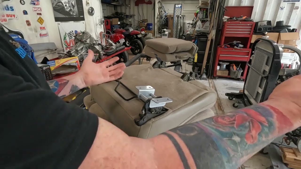 1941 Chevy Truck Restoration, Install Tahoe 3rd row seats
