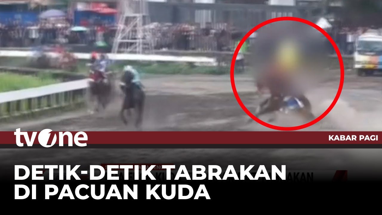 Dua Joki Terluka dalam Insiden Tabrakan Kuda Pacuan | Kabar Pagi tvOne