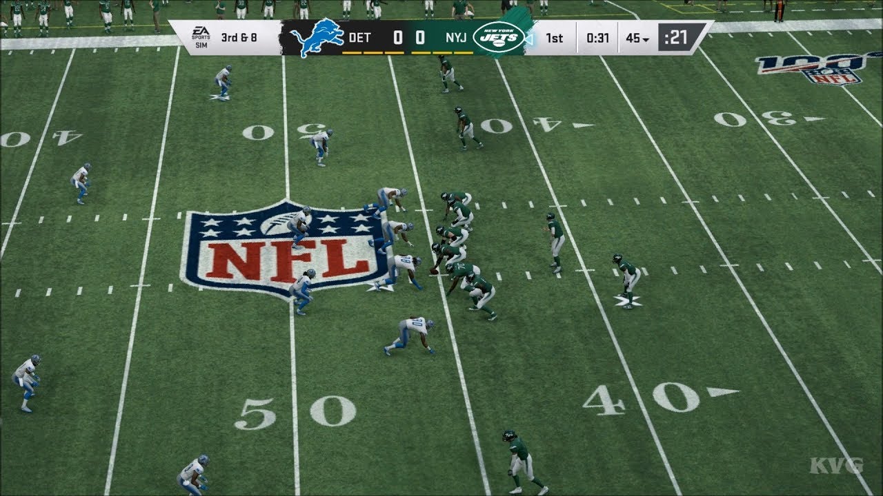 Madden NFL 20 - New York Jets vs Detroit Lions - Gameplay (PC HD) [1080p60FPS]