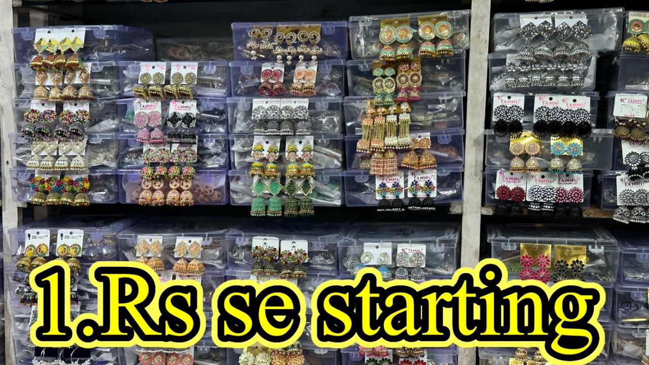 Mumbai wholesale market jewelry earrings and accessories #mumbaiwholesalemarket #wholesalemarket