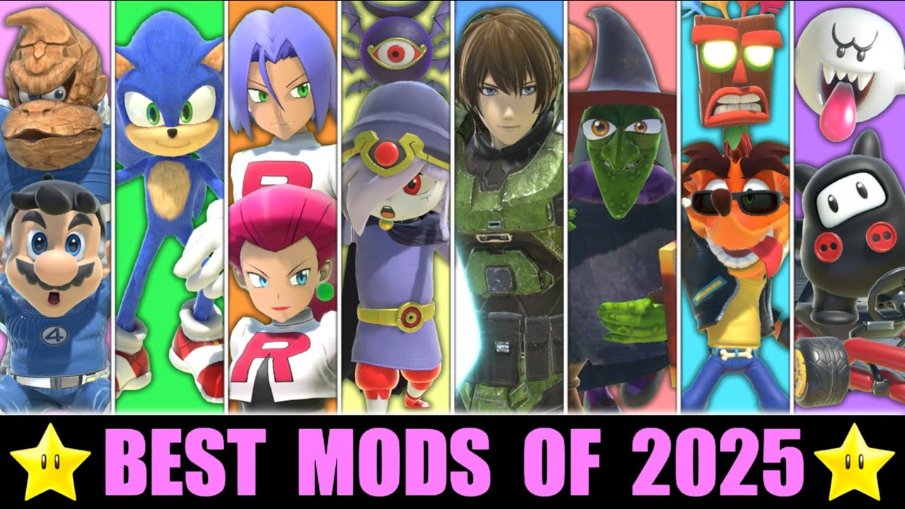 The BEST MODS of 2025 for SMASH BROS. ULTIMATE!