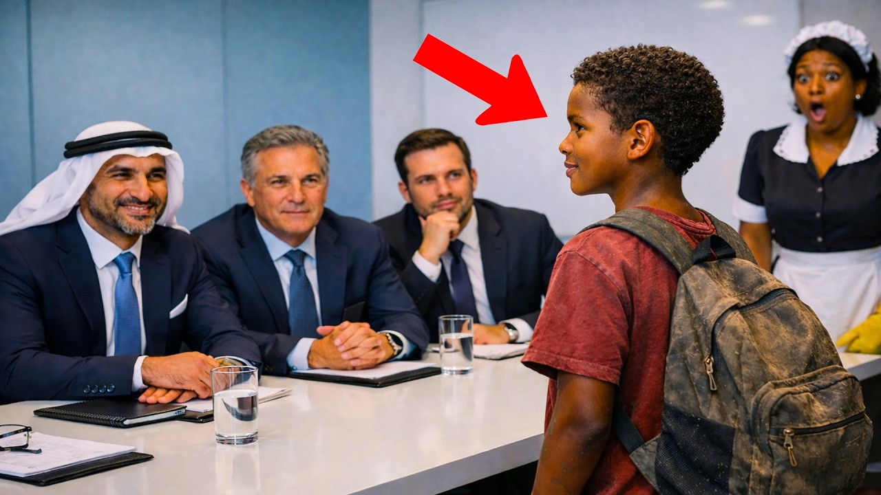 “HABLO 7 IDIOMAS” — DIJO EL HIJO DE LA LIMPIADORA… EL CEO ÁRABE RIÓ, HASTA QUE SE CONGELÓ