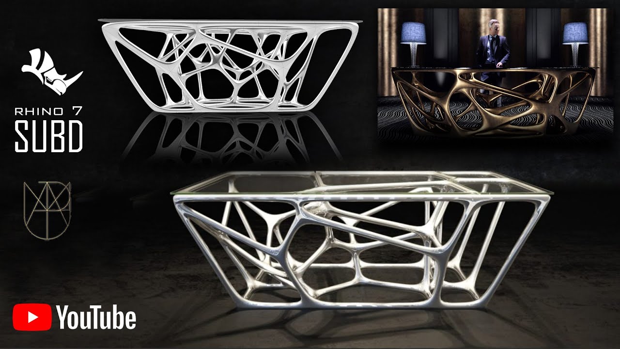 | SubD & Rhinoceros - Organic Table Modeling