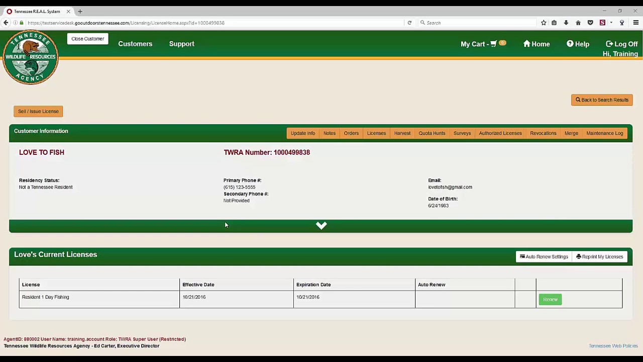 TWRA Service Desk Training - Editing Customer Account Details