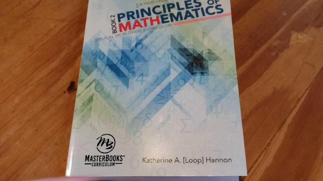 Master Books -Pre Algebra-  Principles of Mathematics 2- Homeschool Curriculum