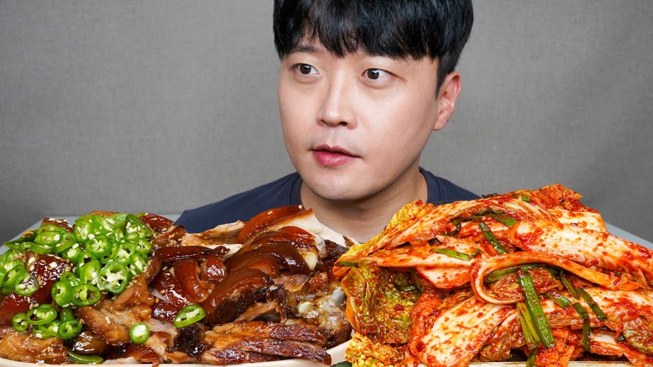 🔥🔥땡초불족발 족발 겉절이 막국수 먹방 Spicy Pig's Feet & Kimchi ASMR MUKBANG REAL SOUND EATING 