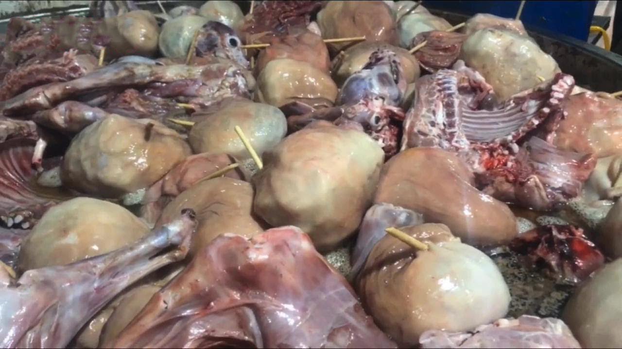 The most cattle country, sell 2,000 pounds of spiced dog meat a day!