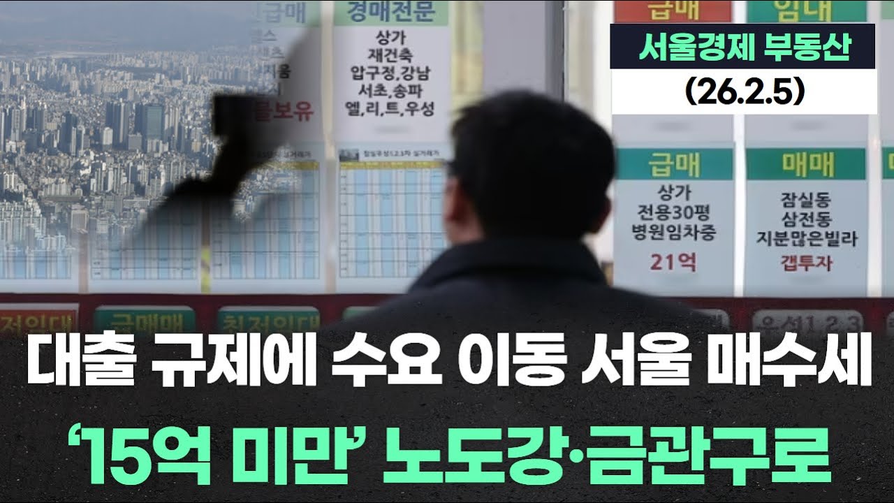 대출 규제에 수요 이동 서울 매수세, ‘15억 미만’ 노도강·금관구로