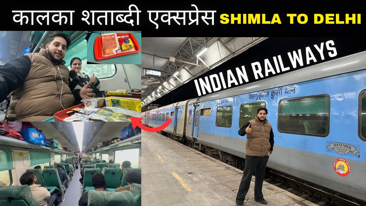 Automatic door wali Shatabdi Express😱. 12006 NEW DELHI - Kalka Shatabdi Express Full journey in CC