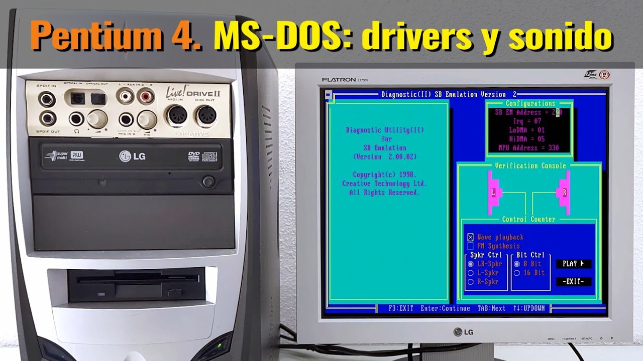 Proyecto Pentium 4 (VIII). Configuración de MS-DOS: soporte CD-ROM, USB y Sound Blaster Live!
