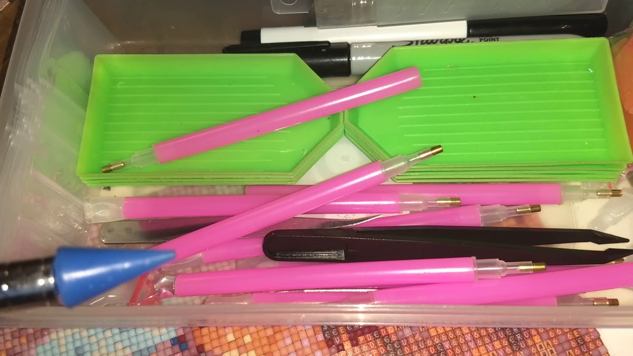 Diamond painting full wax tip pen unboxing and review