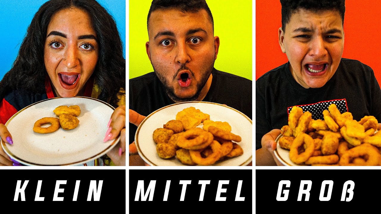 KLEIN vs. MITTEL vs. GROß CHALLENGE bei BURGER KING 🍔 | Can Wick
