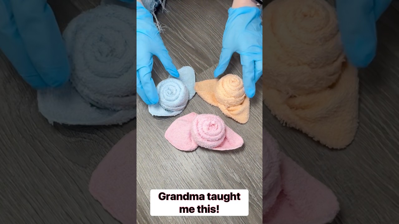 Rose towel hack #reels #homedecor #lifehack