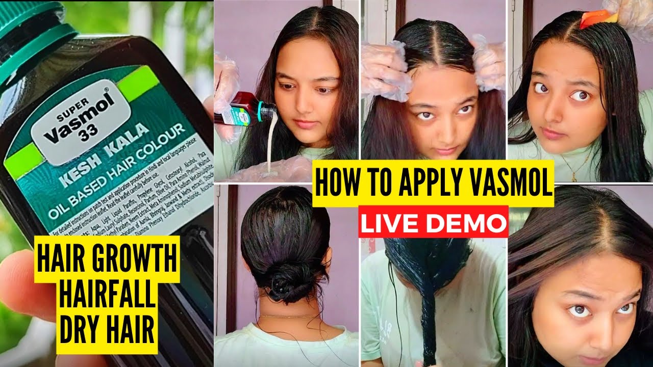 How to apply vasmol kesh kala? vasmol kaise lagate hain | black hair colour | vasmol hair color
