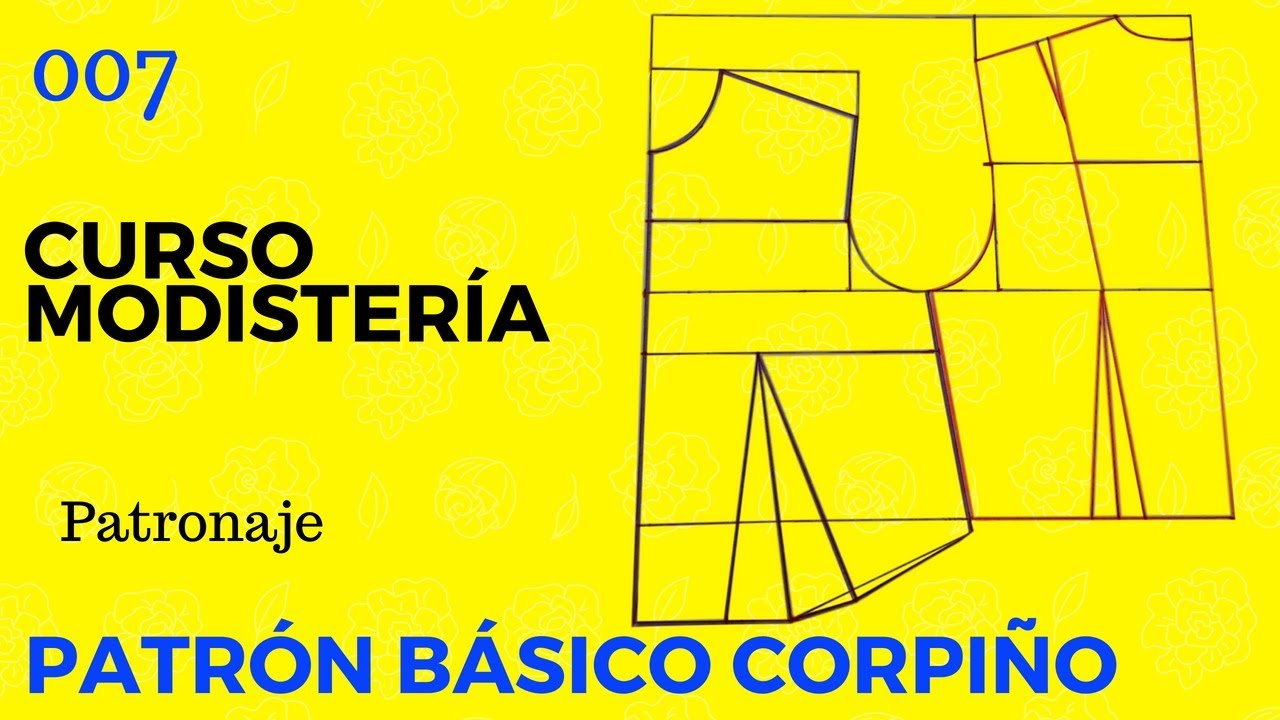 Curso Modistería Corpiño Básico Patronaje