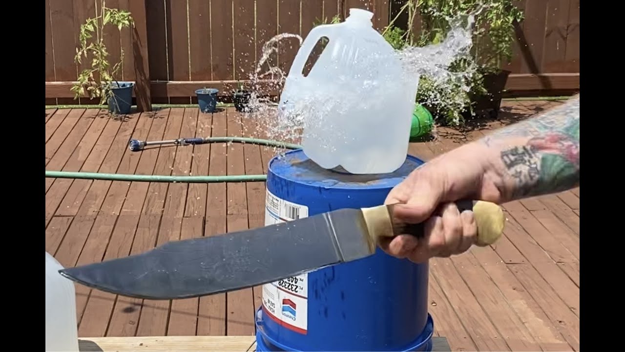 Knife making 80crv2 with Zebra wood and brass handle custom knife