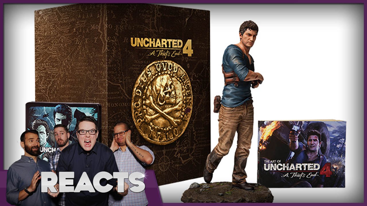 Unboxing Uncharted 4's Ultimate Collector's Edition - Kinda Funny Reacts