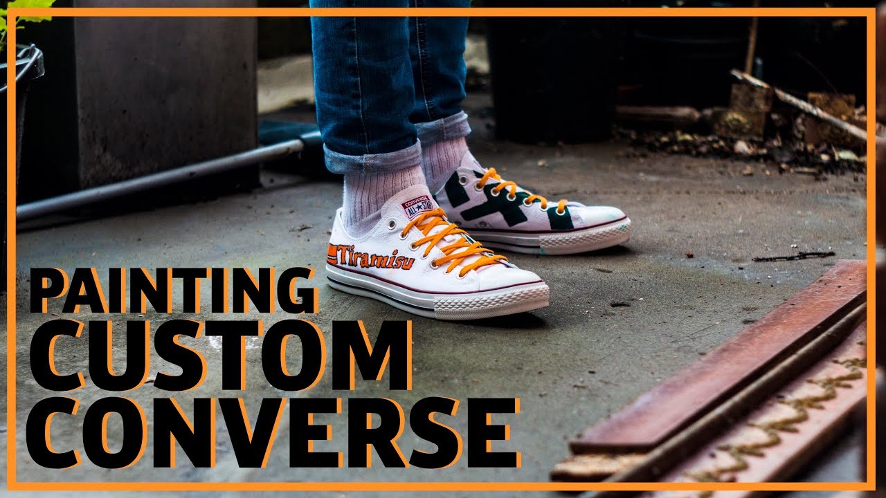Painting Custom Converse Shoes