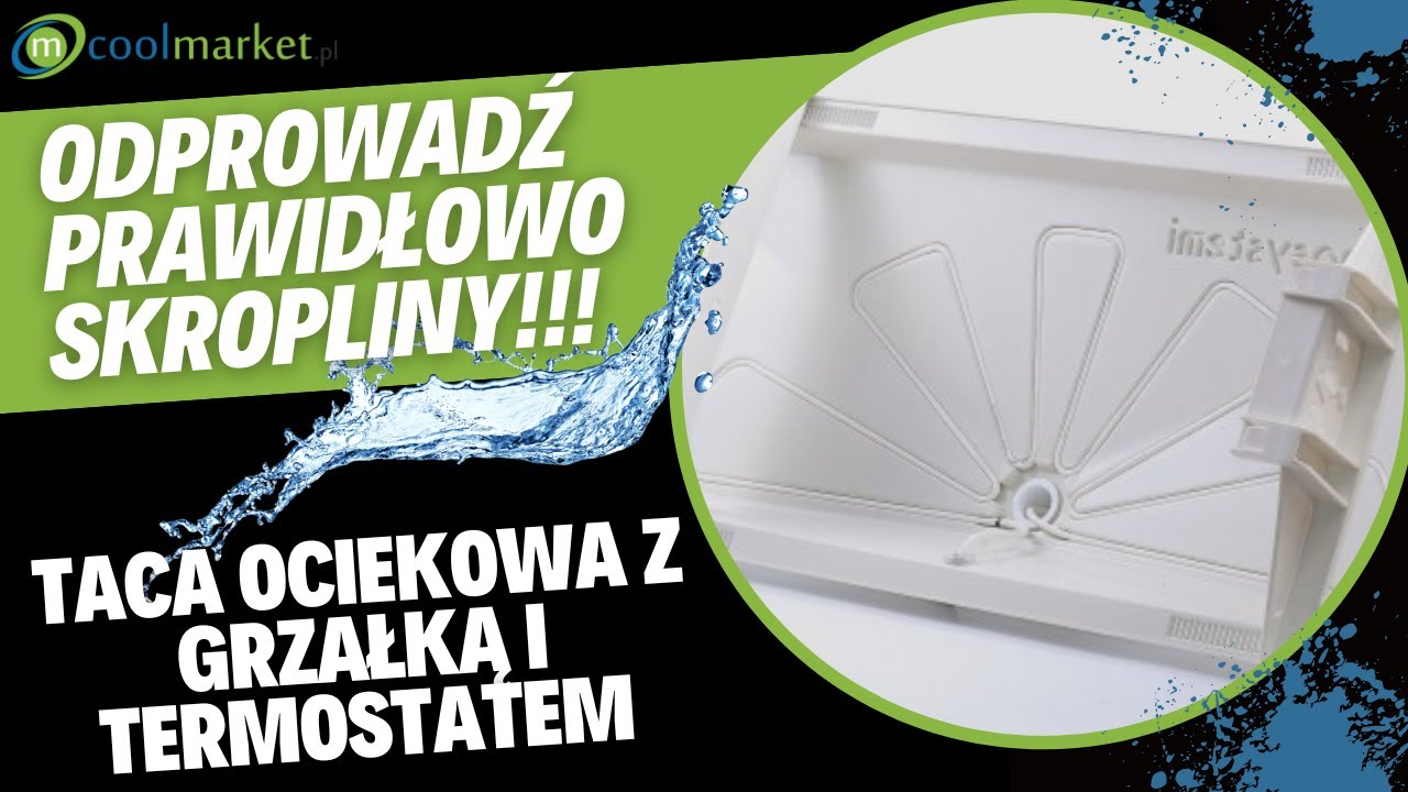 Taca ociekowa klimatyzacji / pompy ciepła ogrzewana z termostatem i uchwytami  Smart Clima