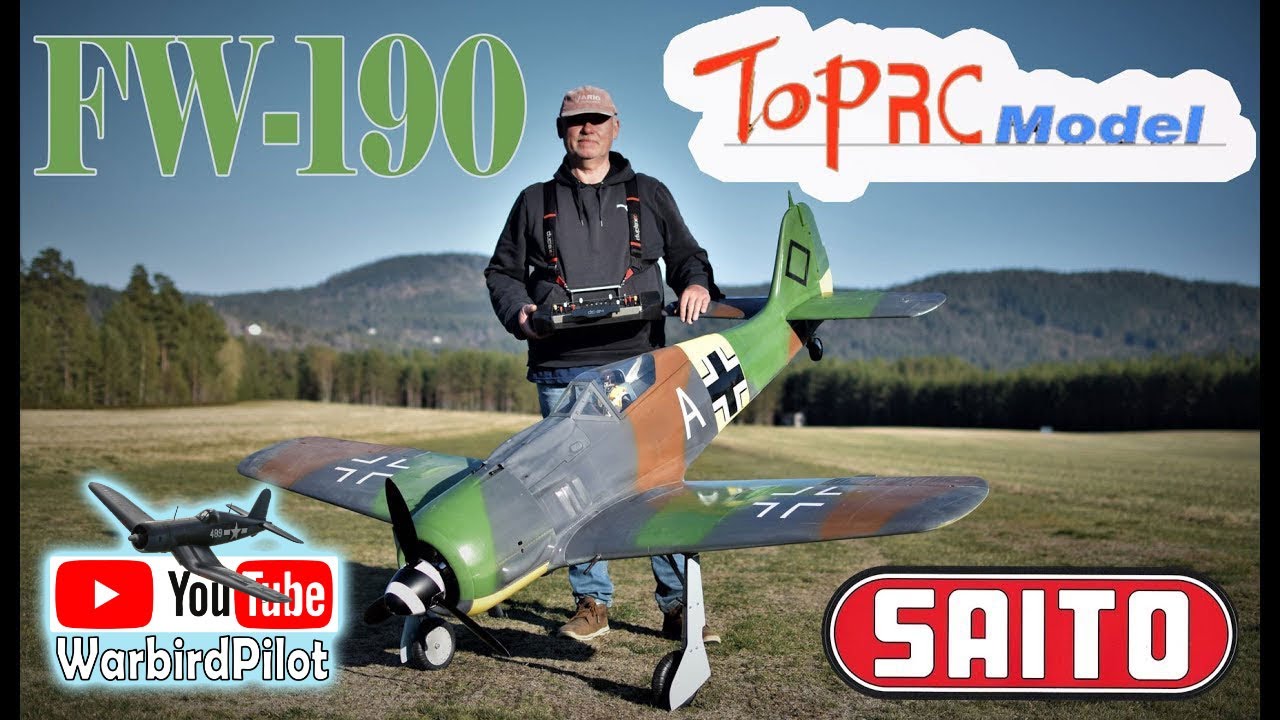 TopRC FW-190 with Saito 90cc Radial engine