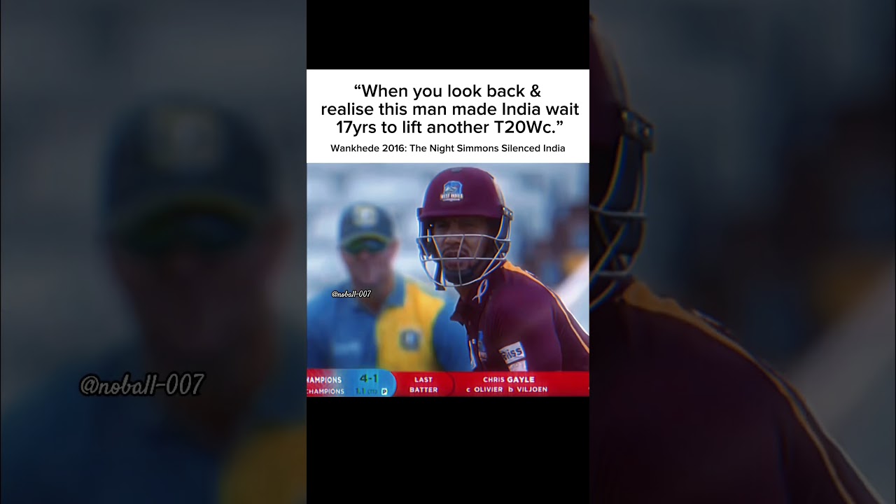 The Man Who Made India Wait 17 Years | 2016 T20 WC Semi-Final now wcl 2025 #shortfeed