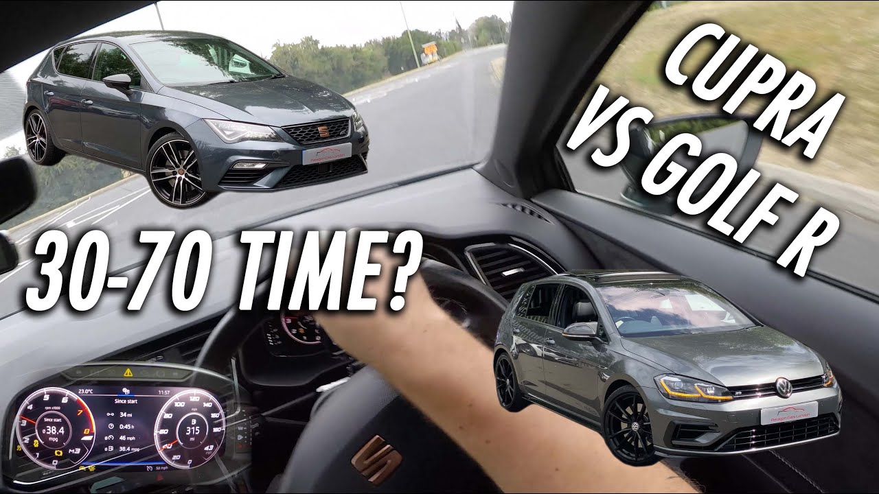 CUPRA VS GOLF R // WHO WINS THE 30-70 SPRINT?