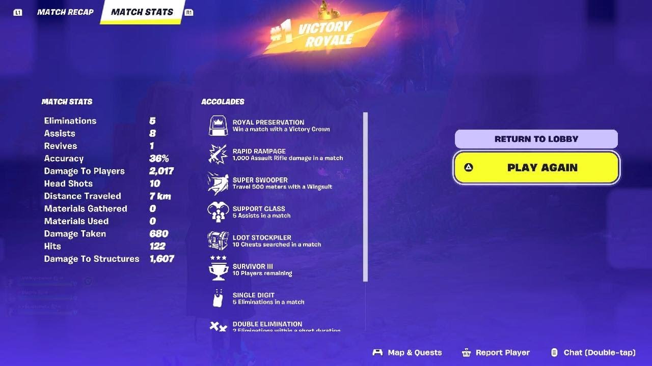 Fortnite Ch7S1 ZB Squad - Dub w/ Streamer Davis