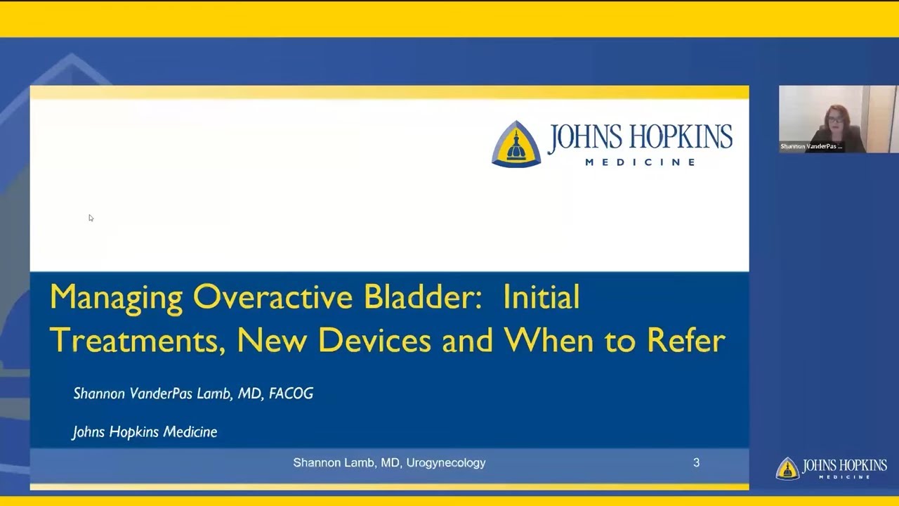 Managing Overactive Bladder: Initial Treatments, New Devices, and When to Refer (For Physicians)