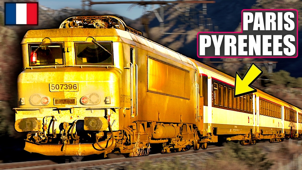 Voyage en train de nuit vers les Pyrénées - Paris à Latour-de-Carol Enveitg sur l'Intercités de Nuit