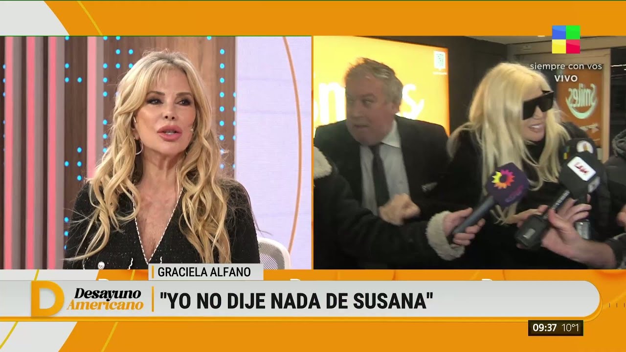 Graciela Alfano responde a las acusaciones de Susana Giménez: 