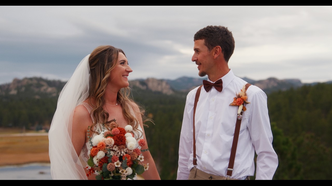 Fall Wedding Film in The Black Hills at Custer, SD // Morgan & Greg Wedding Film