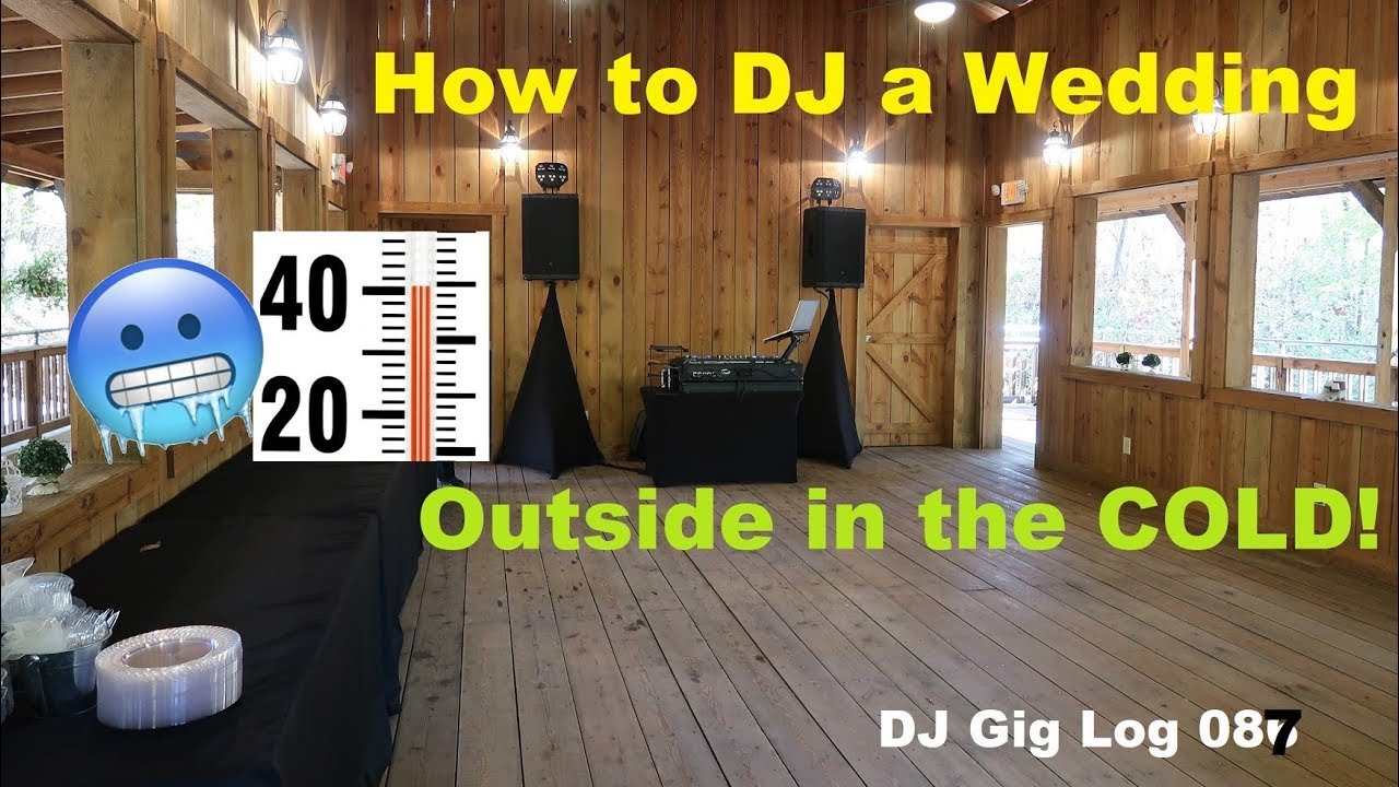 DJ Gig Log 087 | Very Cold Outdoor Wedding | Being innovative as a moblie DJ | Tips and Tricks