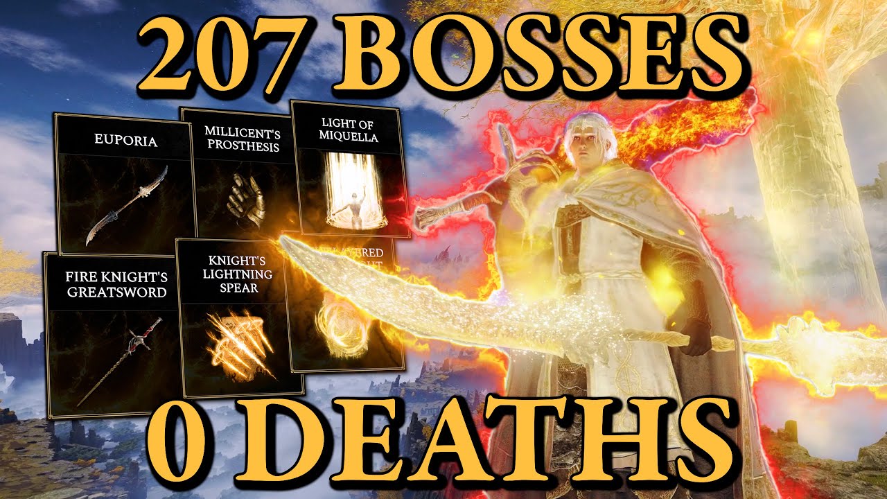 ALL 207 Elden Ring & DLC Bosses Without Dying While EVERYTHING Is Random!