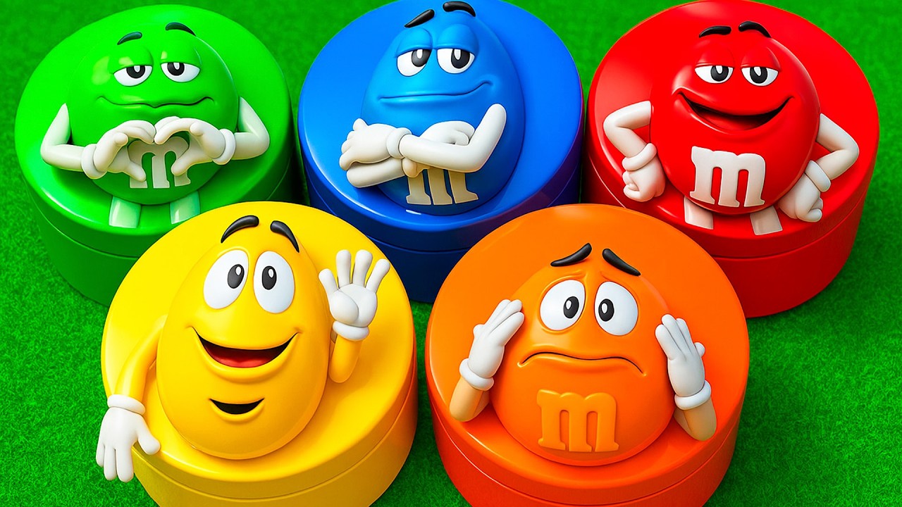 2 Minutes Satisfying with Unpacking Yummy Paw Patrol and Delicious M&M'S Candy From Funny Tins ASMR